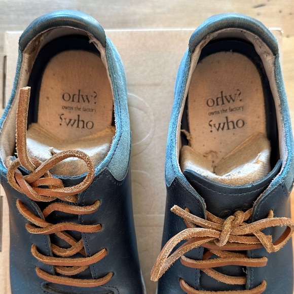 Nordstrom Men's Dark Leather Oxfords - Picture 2 of 6